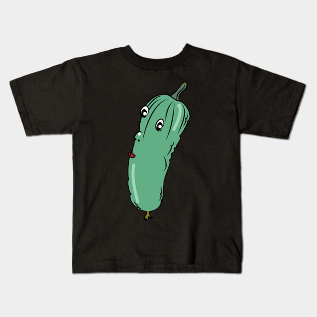 cucumber Kids T-Shirt by Ljuko